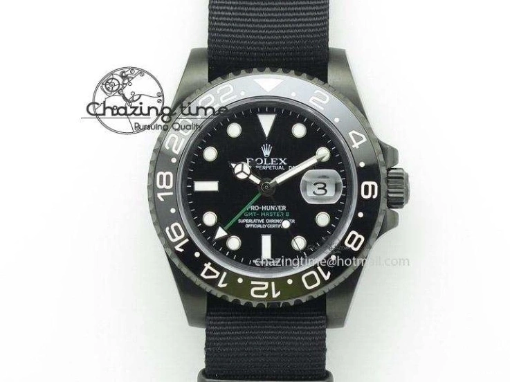 QF+ Bezel 1:1 Edition Blue Best Master II BLRO Steel 904L on SS SH3285 Dial Red 126710 GMT Black Bracelet 0427